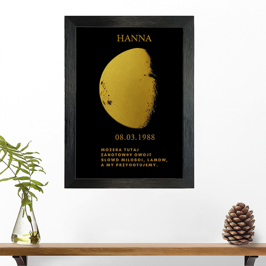 Wyjątkowy Plakat Fazy Księżyca