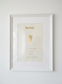 Gold Baby Footprint – Christening & Newborn Gift