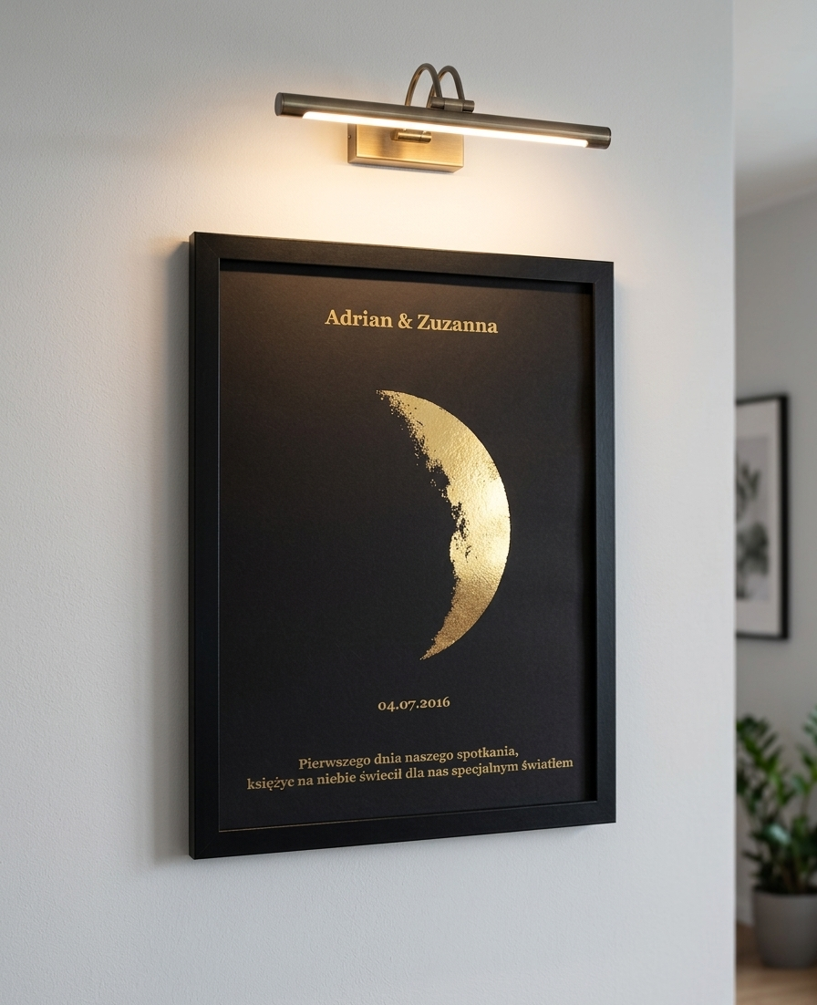 Wyjątkowy Plakat Fazy Księżyca