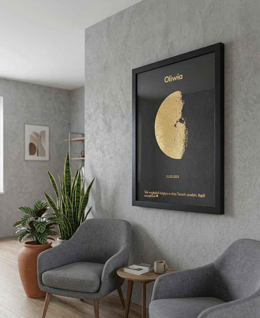 Wyjątkowy Plakat Fazy Księżyca