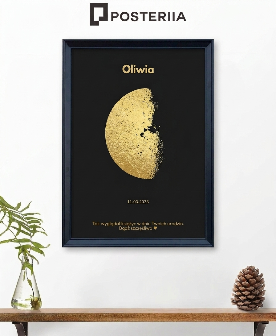 Wyjątkowy Plakat Fazy Księżyca
