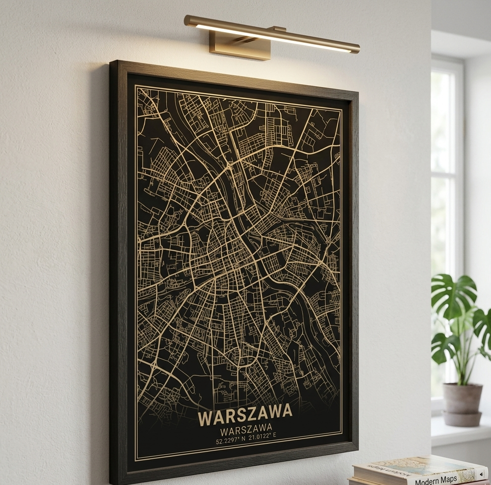 Póster Mapa de la Ciudad – Edición Premium Oro y Plata